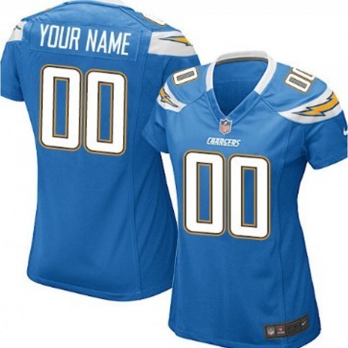 Women's Nike San Diego Chargers Customized Light Blue Limited Jersey