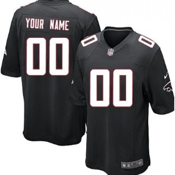 Kid's Nike Atlanta Falcons Customized Black Game Jersey