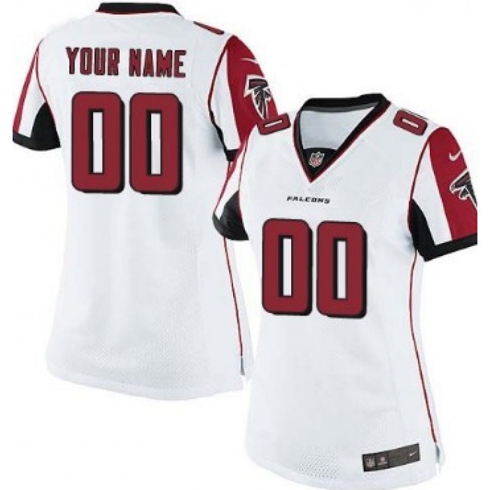 Women's Nike Atlanta Falcons Customized White Limited Jersey
