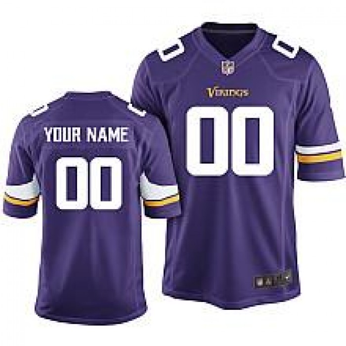 Men's Nike Minnesota Vikings Customized Purple Game Jersey