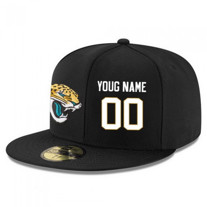 Jacksonville Jaguars Custom Snapback Cap NFL Player Black with White Number Stitched Hat
