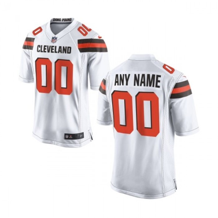 Kid's Nike Cleveland Browns Customized 2015 White Game Jersey