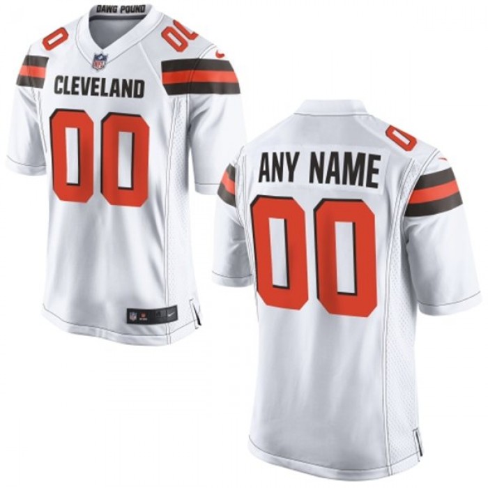 Men's Nike Cleveland Browns Customized 2015 White Limited Jersey
