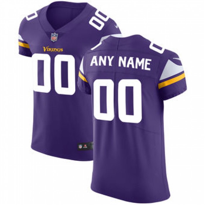 Men's Minnesota Vikings Nike Purple Vapor Untouchable Custom Elite Jersey
