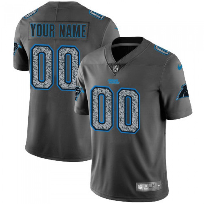 Youth Nike Carolina Panthers Customized Gray Static Vapor Untouchable Jersey