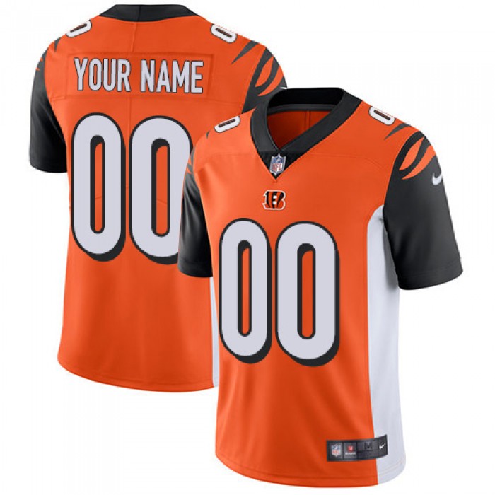 Men's Nike Cincinnati Bengals Orange Customized Vapor Untouchable Player Limited Jersey