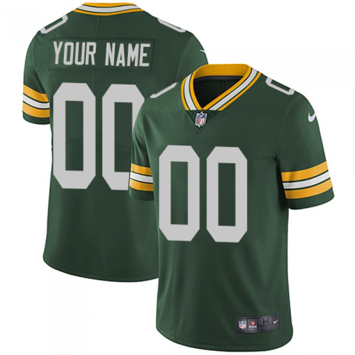 Men's Nike Green Bay Packers Green Customized Vapor Untouchable Player Limited Jersey
