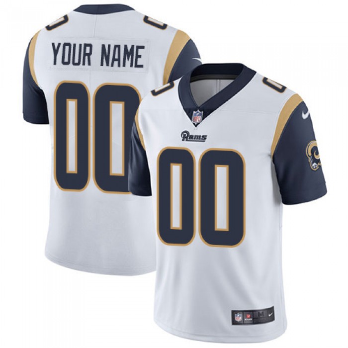 Men's Nike Los Angeles Rams White Customized Vapor Untouchable Player Limited Jersey