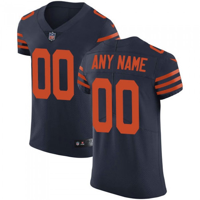 Men's Nike Chicago Bears Customized Navy Blue Alternate Vapor Untouchable Custom Elite NFL Jersey