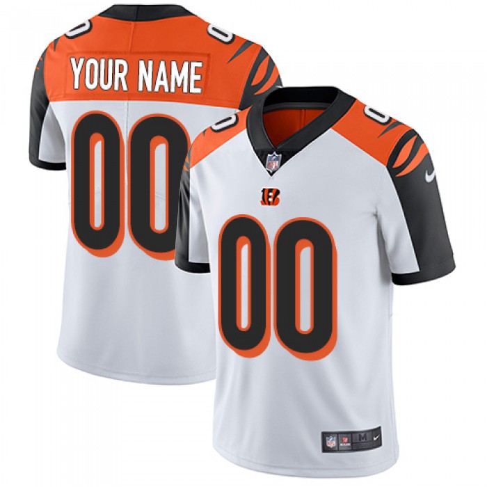 Youth Nike Cincinnati Bengals White Customized Vapor Untouchable Player Limited Jersey