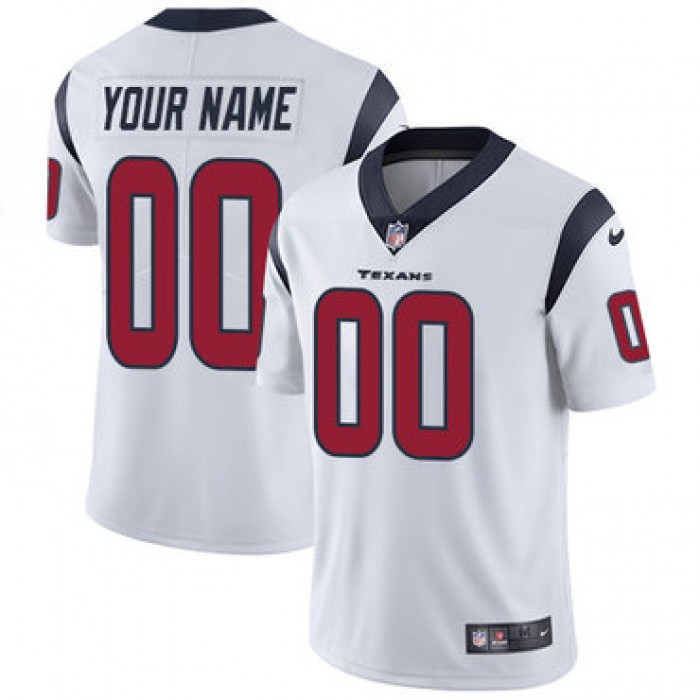 Youth Nike Houston Texans White Customized Vapor Untouchable Player Limited Jersey