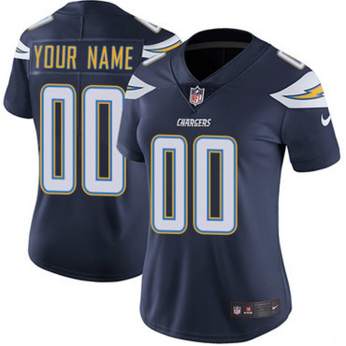 Women's Nike Los Angeles Chargers Home Navy Blue Customized Vapor Untouchable Limited NFL Jersey