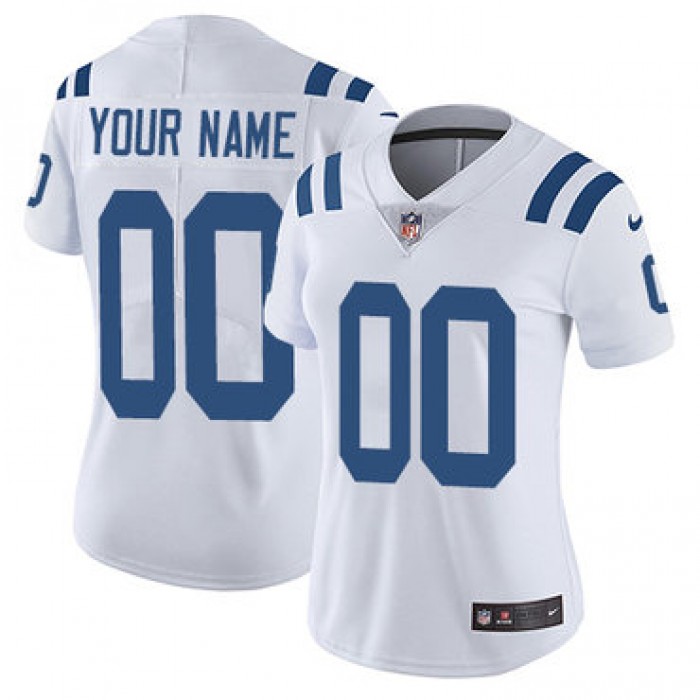 Women's Nike Indianapolis Colts White Customized Vapor Untouchable Player Limited Jersey