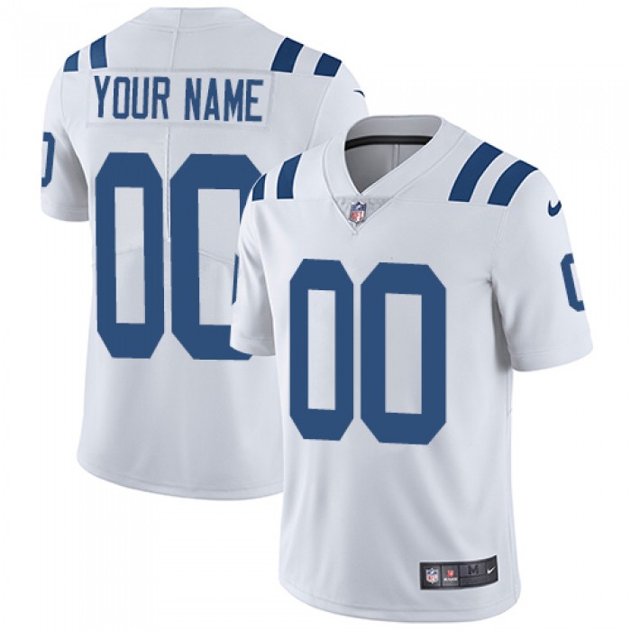 Youth Nike Indianapolis Colts White Customized Vapor Untouchable Player Limited Jersey