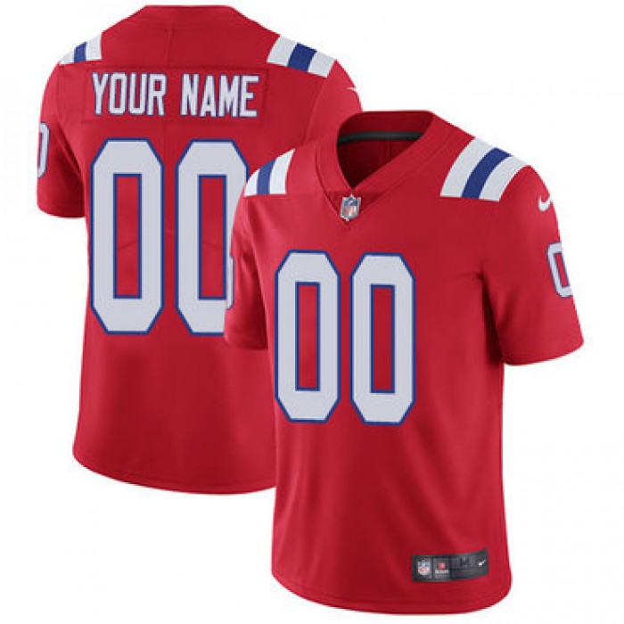 Youth Nike New England Patriots Alternate Red Customized Vapor Untouchable Limited NFL Jersey