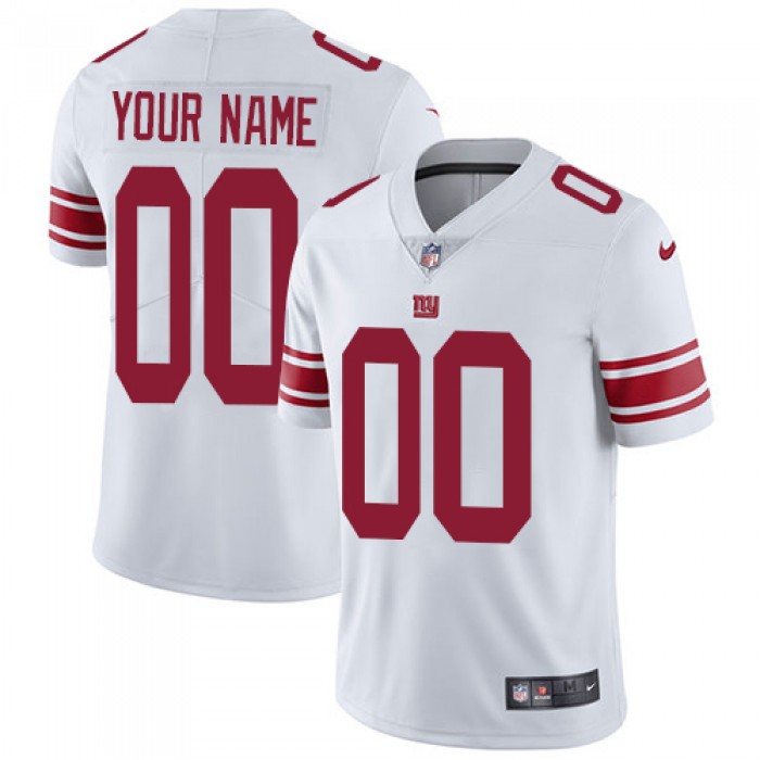 Men's Nike New York Giants Road White Customized Vapor Untouchable Limited NFL Jersey