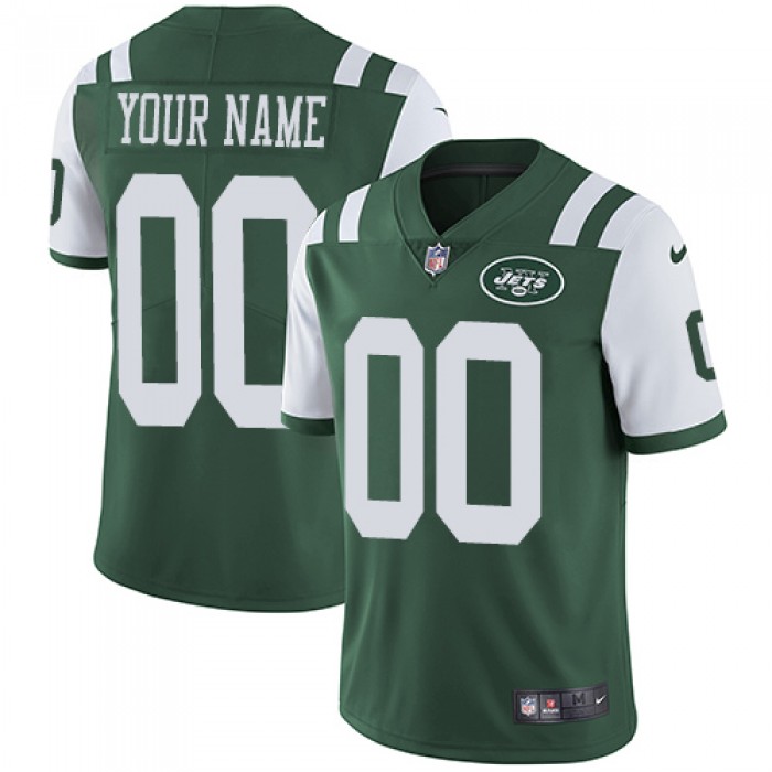 Men's Nike New York Jets Home Green Customized Vapor Untouchable Limited NFL Jersey