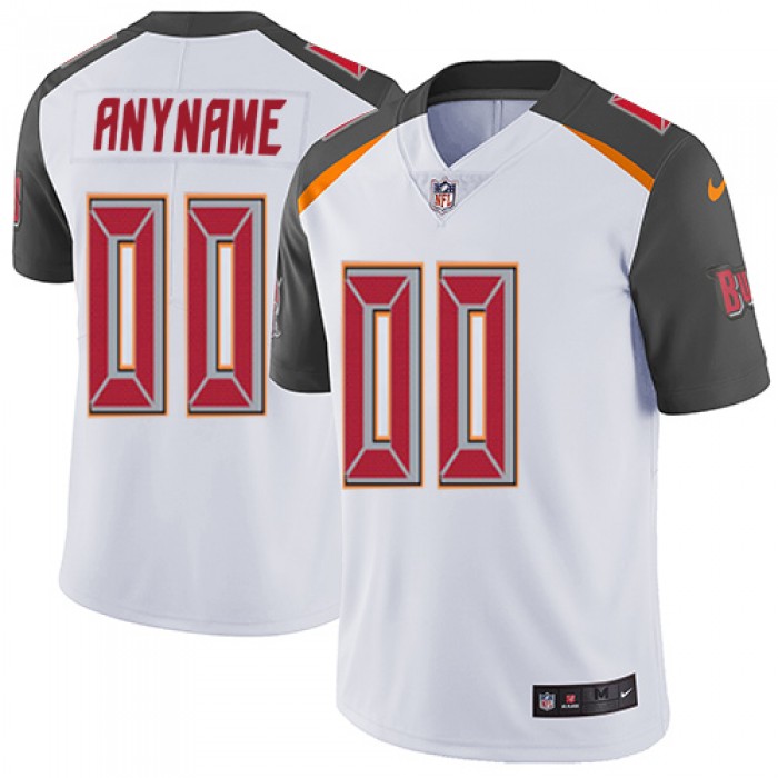 Youth Nike Tampa Bay Buccaneers Road White Customized Vapor Untouchable Limited NFL Jersey