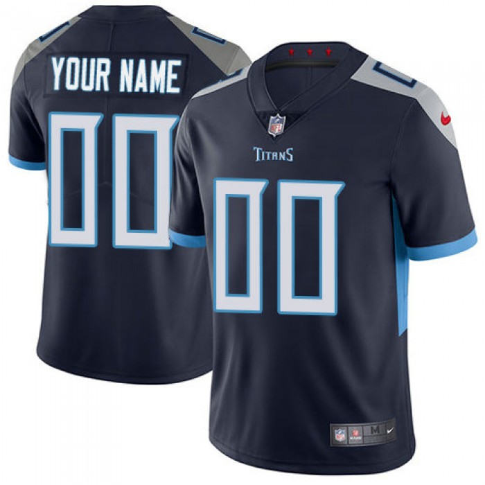 Men's Nike Tennessee Titans Navy Blue Hom Customized Vapor Untouchable Limited NFL Jersey