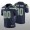Men's Seattle Seahawks Custom Navy Vapor Limited 100th Season Jersey