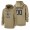 Dallas Cowboys Custom Nike Tan 2019 Salute To Service Name & Number Sideline Therma Pullover Hoodie