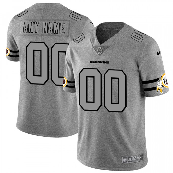 Nike Redskins Customized 2019 Gray Gridiron Gray Vapor Untouchable Limited Jersey