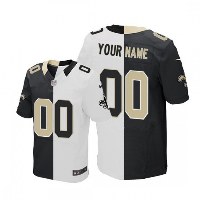 Nike New Orleans Saints Men's Customized Elite Team Road Two Tone Jersey