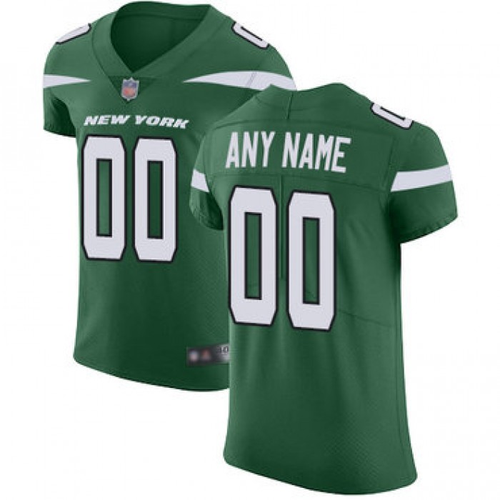 Customized New York Jets Alternate Men's Home Green Vapor Untouchable Football Elite Jersey