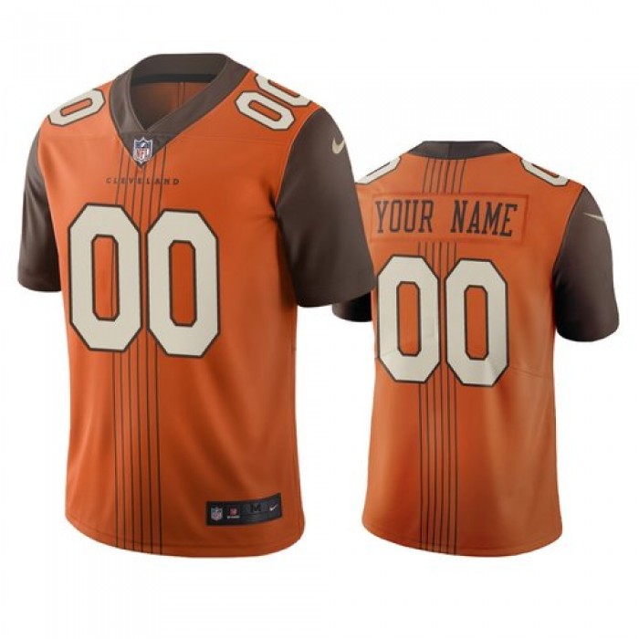 Cleveland Browns Custom Brown Vapor Limited City Edition NFL Jersey