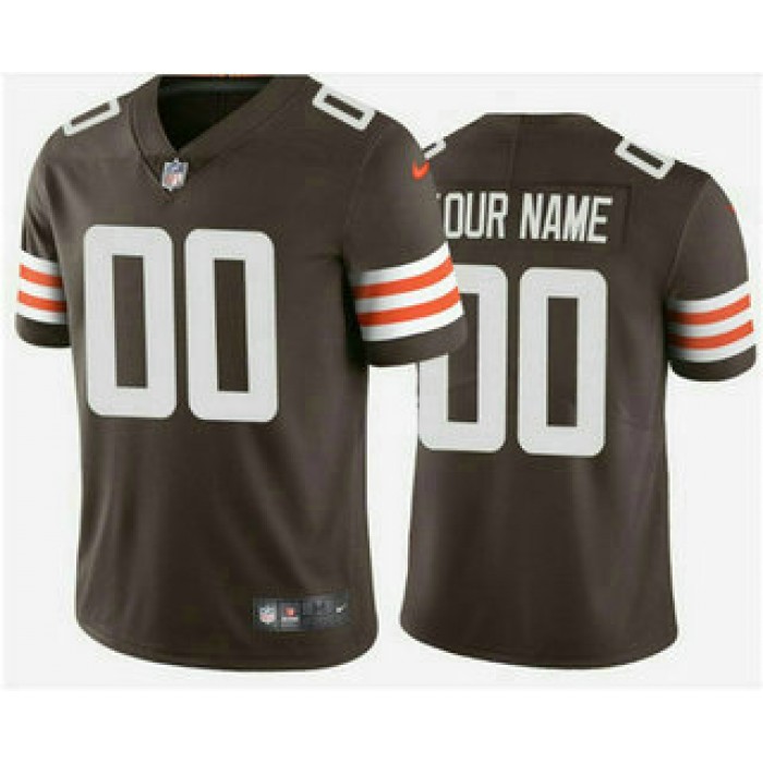Men's Cleveland Browns Customized 2020 New Brown Team Color Vapor Untouchable NFL Stitched Limited Jersey