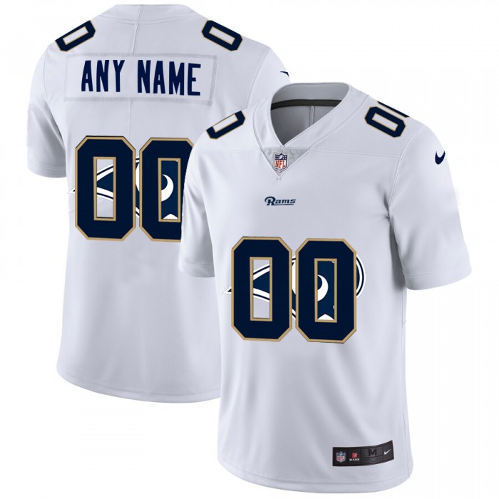 Nike Los Angeles Rams Customized White Team Big Logo Vapor Untouchable Limited Jersey