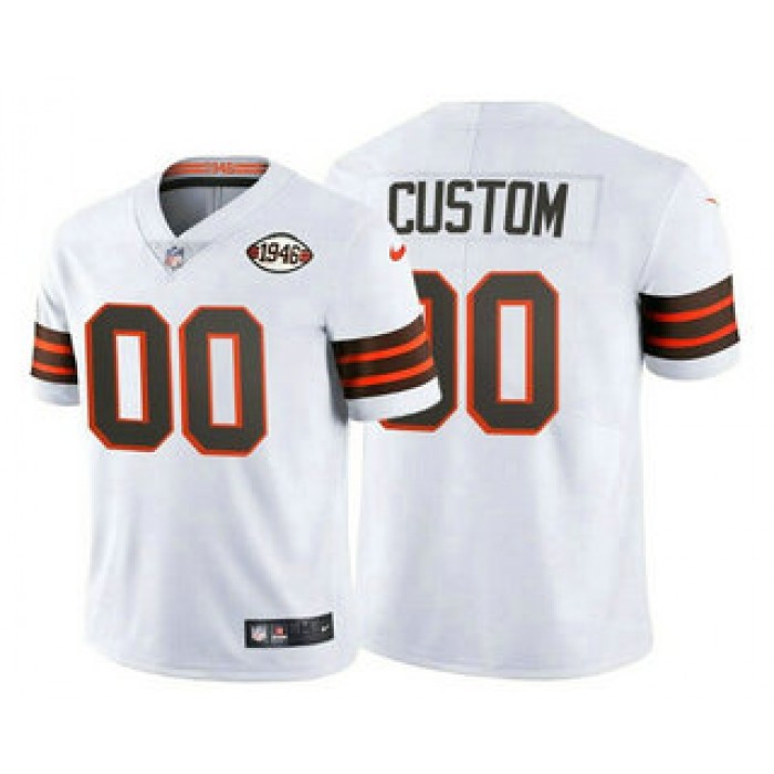 Men's Cleveland Browns ACTIVE PLAYER Custom 1946 Vapor Stitched Football Jersey