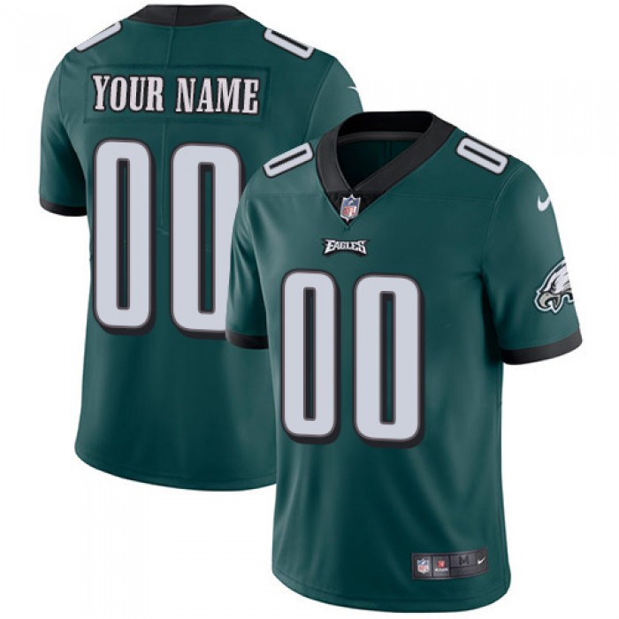 Custom Nike Philadelphia Eagles Midnight Green Team Color Men's Stitched NFL Vapor Untouchable Limited Jersey