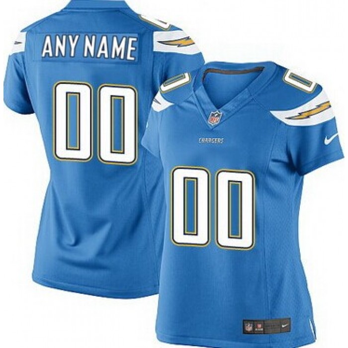 Women's Nike San Diego Chargers Customized 2013 Light Blue Game Jersey
