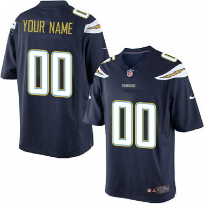Men's Nike San Diego Chargers Customized 2013 Navy Blue Game Jersey