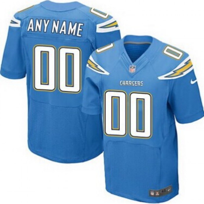 Men's Nike San Diego Chargers Customized 2013 Light Blue Elite Jersey