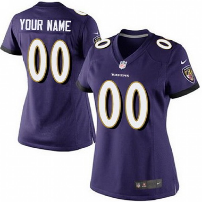 Women's Nike Baltimore Ravens Customized 2013 Purple Limited Jersey