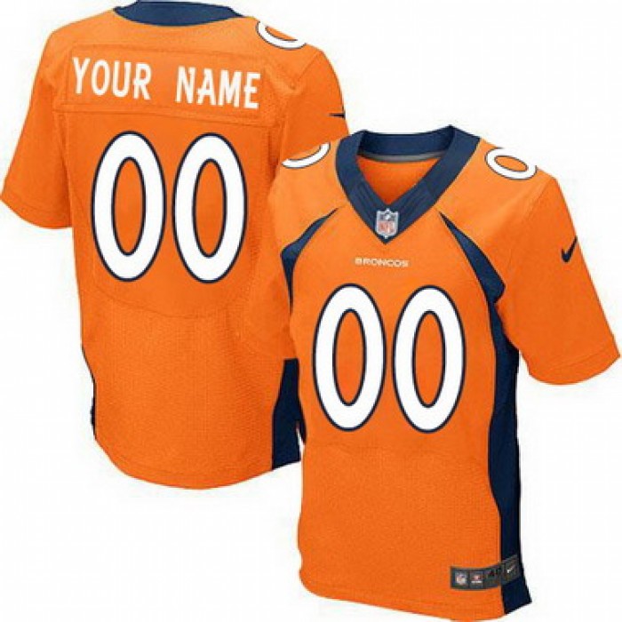 Men's Nike Denver Broncos Customized 2013 Orange Elite Jersey