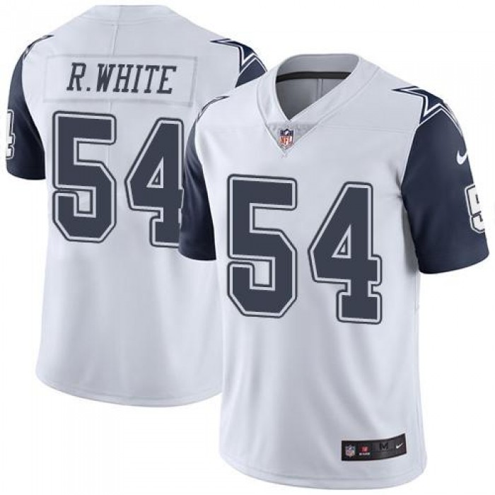Nike Cowboys #54 Randy White White Men's Stitched NFL Limited Rush Jersey