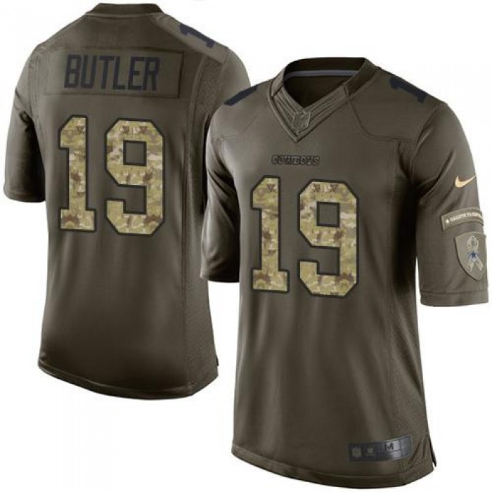 Nike Cowboys #19 Brice Butler Green Men's Stitched NFL Limited Salute To Service Jersey