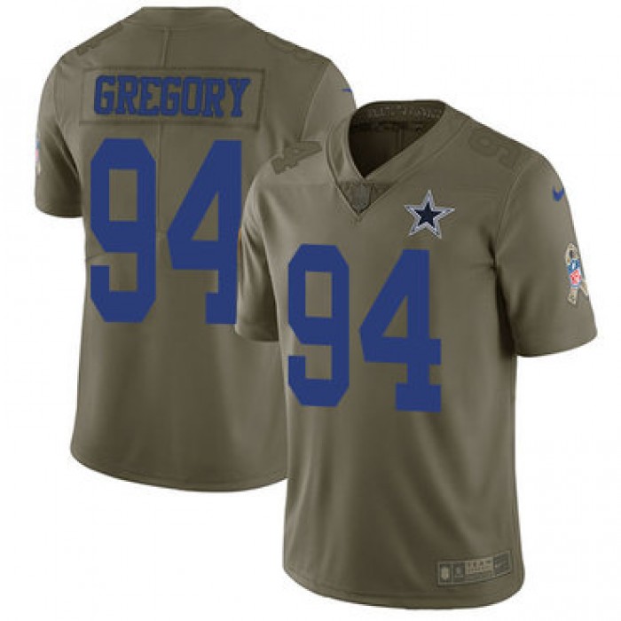 Nike Dallas Cowboys #94 Randy Gregory Olive Men's Stitched NFL Limited 2017 Salute To Service Jersey