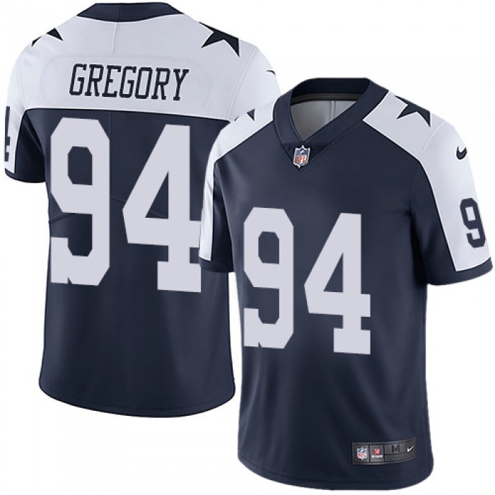 Nike Dallas Cowboys #94 Randy Gregory Navy Blue Thanksgiving Men's Stitched NFL Vapor Untouchable Limited Throwback Jersey