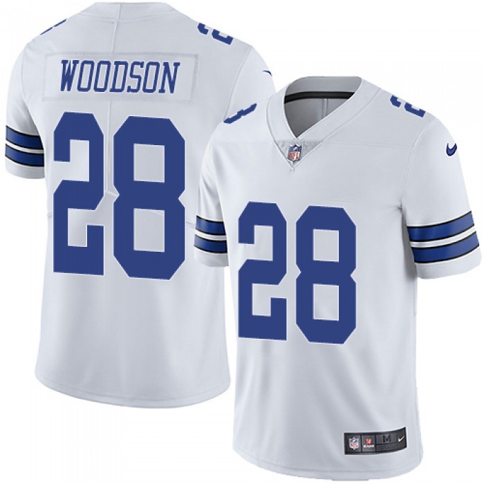 Nike Dallas Cowboys #28 Darren Woodson White Men's Stitched NFL Vapor Untouchable Limited Jersey