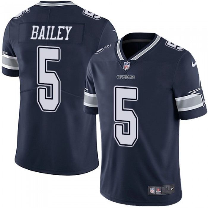 Nike Dallas Cowboys #5 Dan Bailey Navy Blue Team Color Men's Stitched NFL Vapor Untouchable Limited Jersey