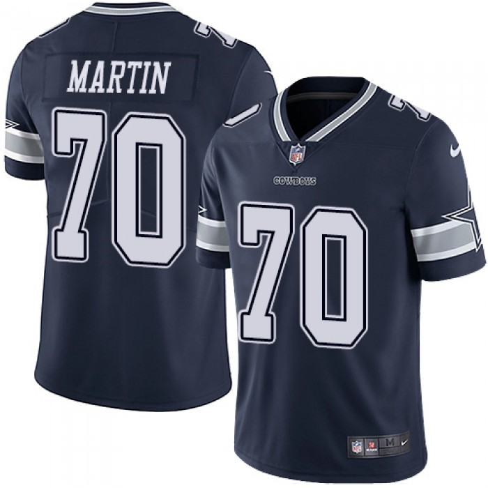 Nike Dallas Cowboys #70 Zack Martin Navy Blue Team Color Men's Stitched NFL Vapor Untouchable Limited Jersey