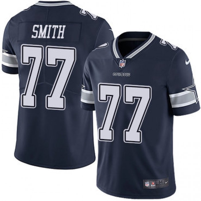 Nike Dallas Cowboys #77 Tyron Smith Navy Blue Team Color Men's Stitched NFL Vapor Untouchable Limited Jersey