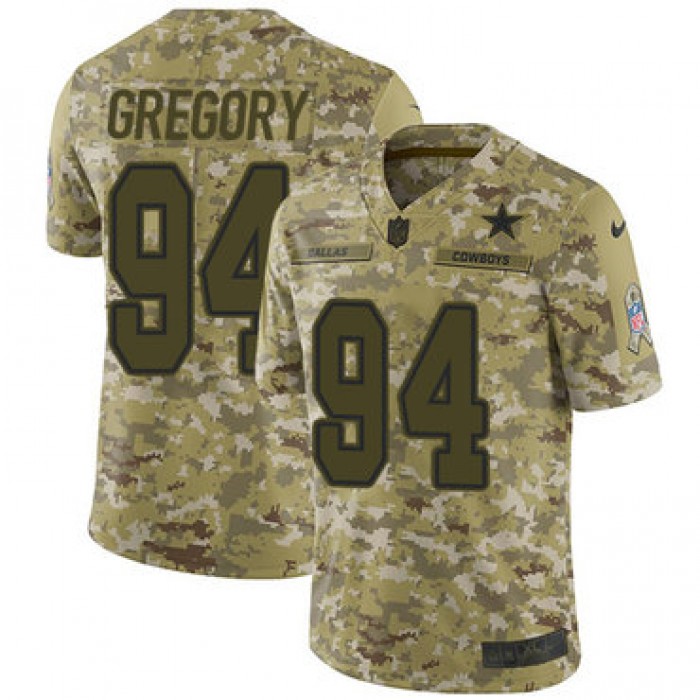 Nike Cowboys #94 Randy Gregory Camo Men's Stitched NFL Limited 2018 Salute To Service Jersey