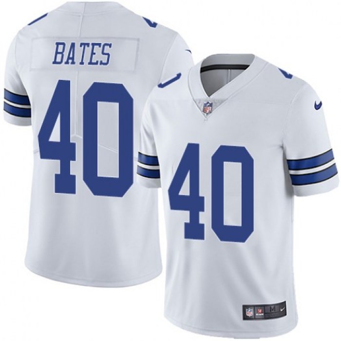Men's Nike Dallas Cowboys #40 Bill Bates Vapor Untouchable Limited White Jersey