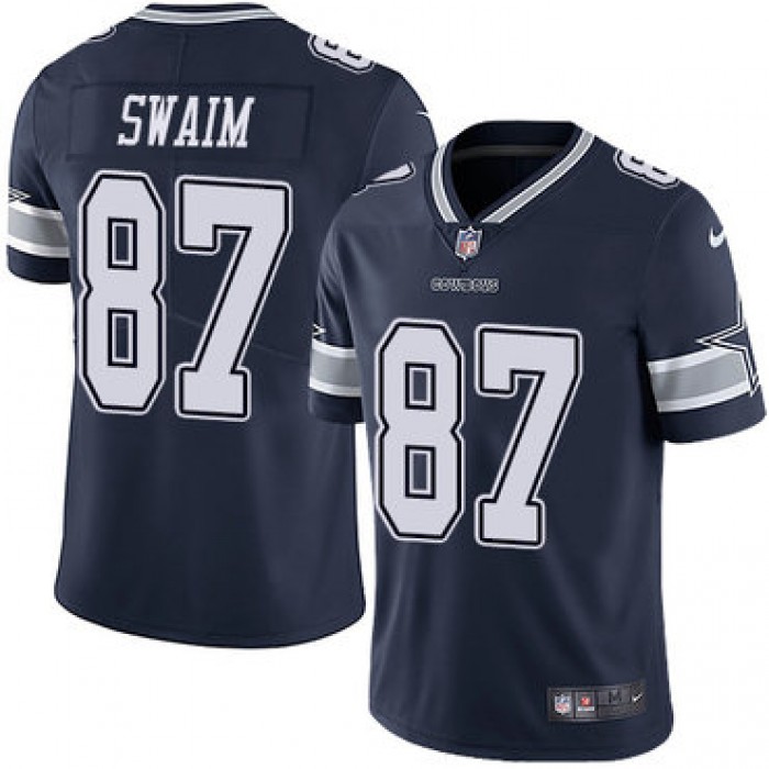 Nike Cowboys 87 Geoff Swaim Navy Blue Team Color Men's Stitched NFL Vapor Untouchable Limited Jersey