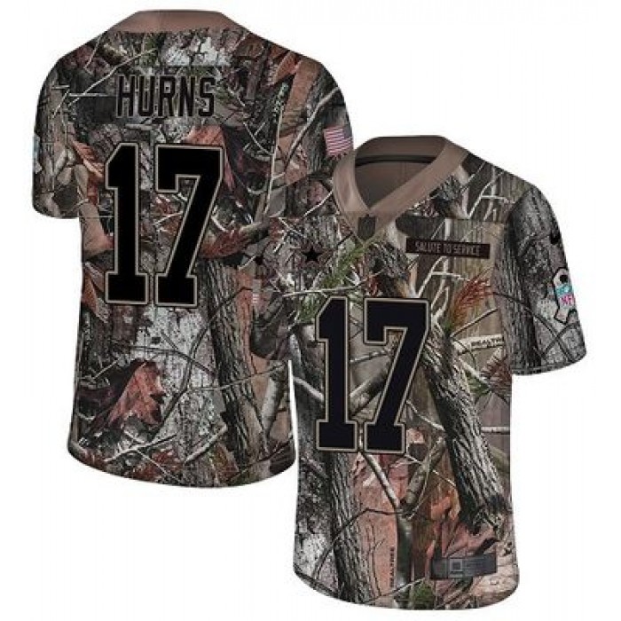 Nike Cowboys #17 Allen Hurns Camo Men's Stitched NFL Limited Rush Realtree Jersey